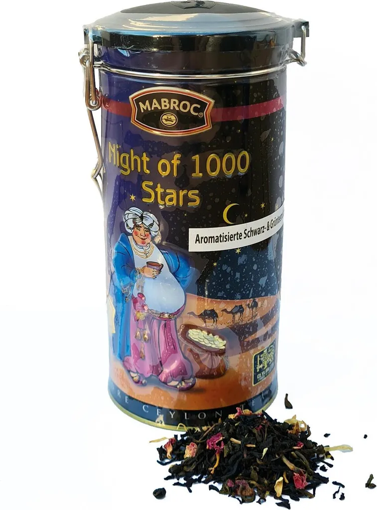 Gred Empire MABROC Night of 1001 Stars - Flavored Black & Green Tea 200g