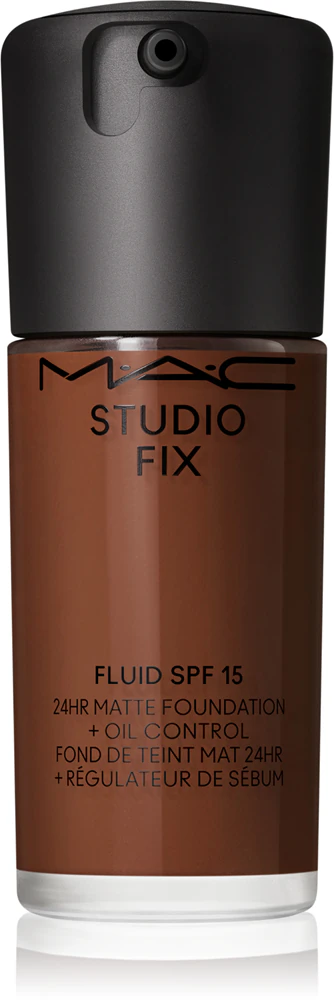 MAC Cosmetics Studio Fix Fluid SPF 15 24HR Matte Foundation + Oil Control mattifying make-up SPF 15 Farbton NW55 30 ml