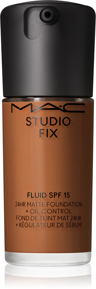 MAC Cosmetics Studio Fix Fluid SPF 15 24HR Matte Foundation + Oil Control mattifying make-up SPF 15 Farbton NC50 30 ml