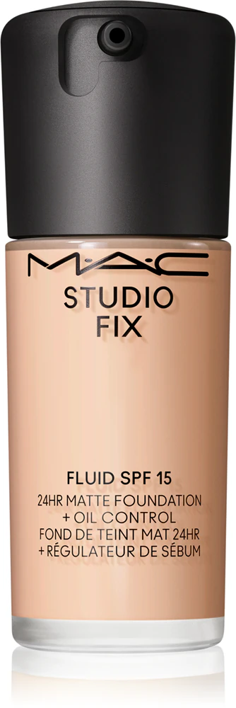 MAC Cosmetics Studio Fix Fluid SPF 15 24HR Matte Foundation + Oil Control mattifying make-up SPF 15 Farbton N4.5 30 ml