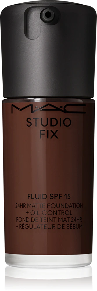 MAC Cosmetics Studio Fix Fluid SPF 15 24HR Matte Foundation + Oil Control mattifying make-up SPF 15 Farbton NW60 30 ml