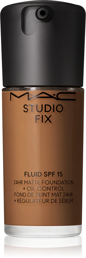 MAC Cosmetics Studio Fix Fluid SPF 15 24HR Matte Foundation + Oil Control mattifying make-up SPF 15 Farbton NC60 30 ml