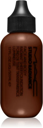 MAC Cosmetics Studio Radiance Face and Body Radiant Sheer Foundation Lightweight makeup for the face and body