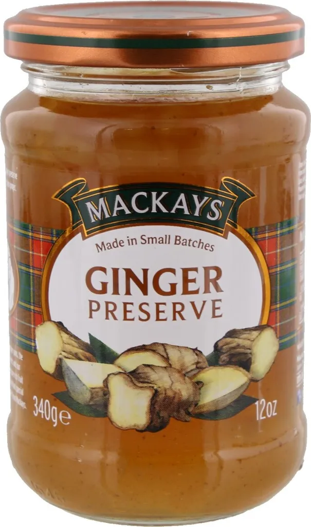 MACKAYS Ginger Preserve – Ginger Jam, 340g