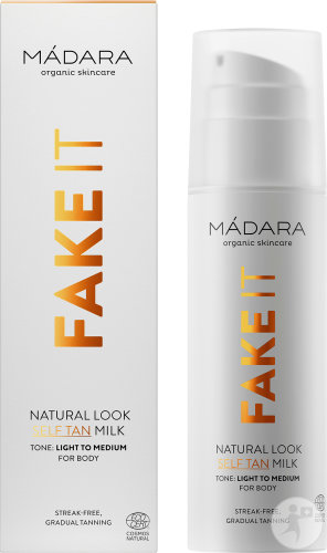 Mádara Fake It Natural Look Self Tanning Milk Body Pump Bottle 150ml