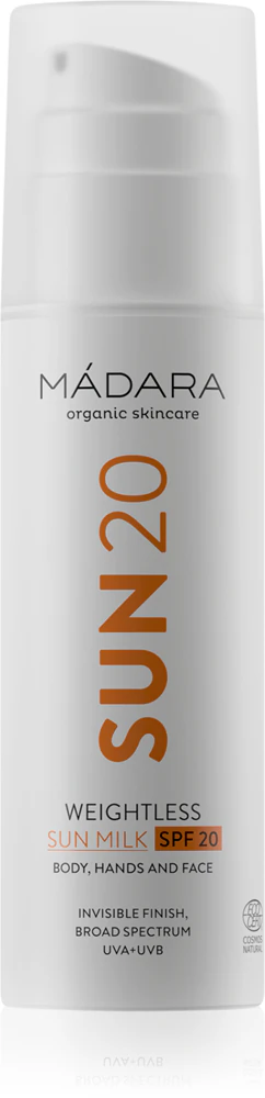 Mádara Sun 20 sun lotion for face and body SPF 20