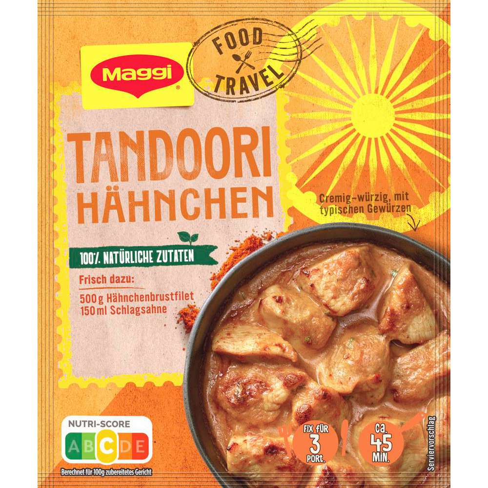 Maggi Fix food travel, tandoori chicken