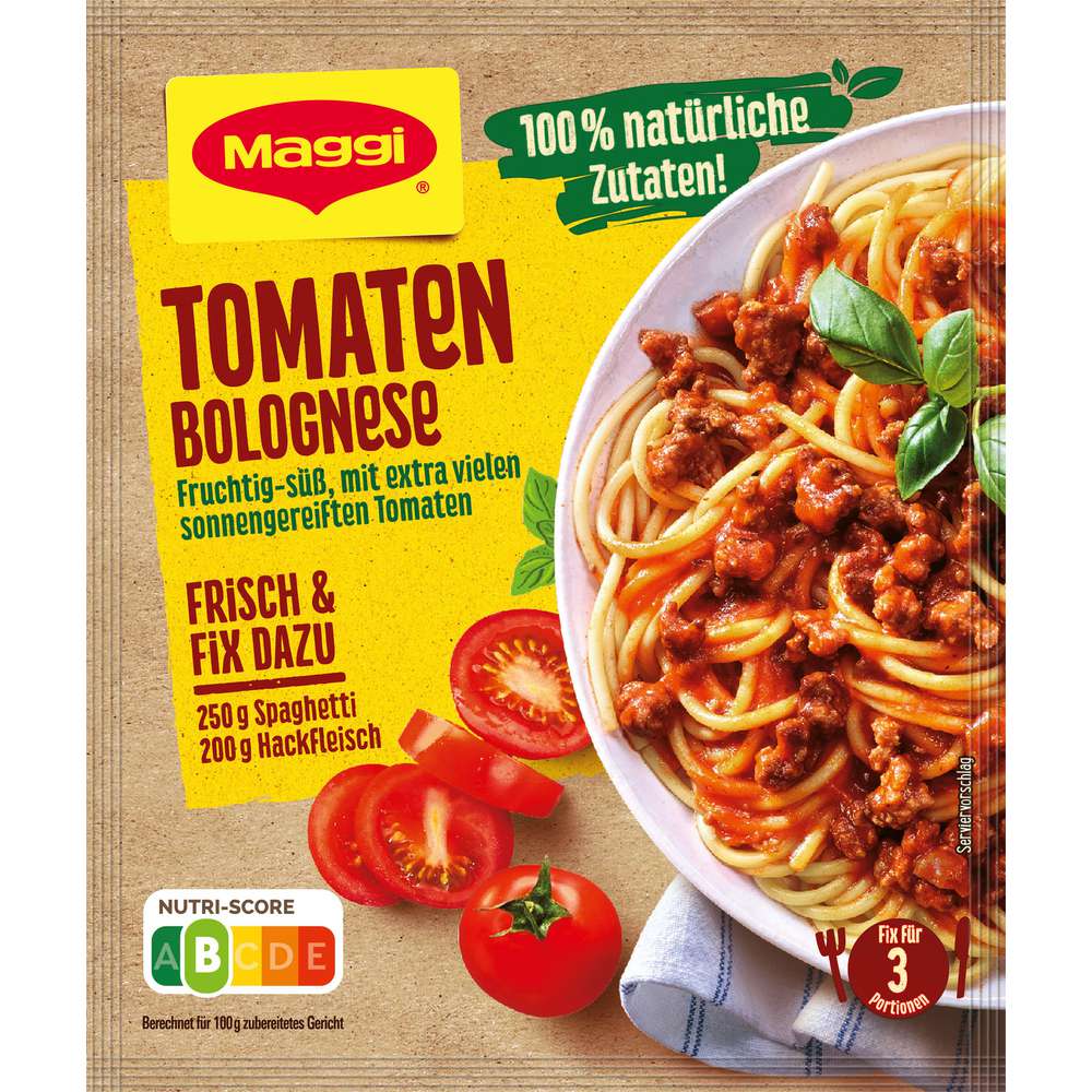 Maggi Fix, Tomato Bolognese