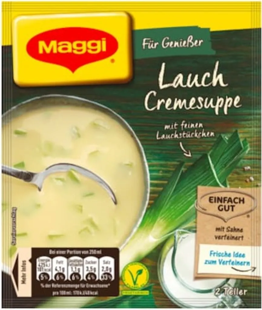 Maggi for Connoisseurs Leek Cream Soup with natural ingredients 51g