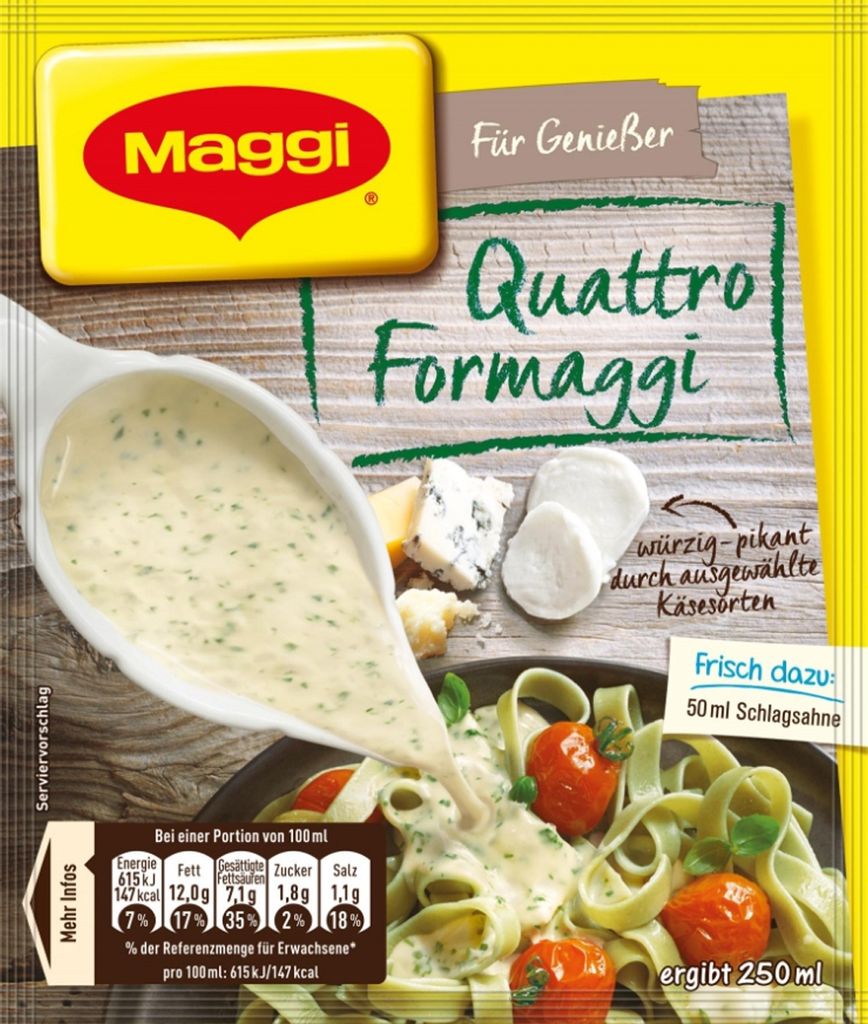 Maggi For Connoisseurs Quattro Formaggi spicy cheese sauce 42g