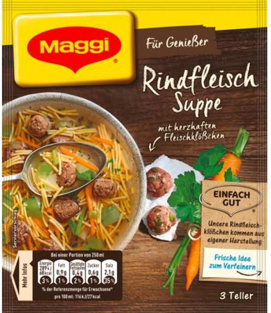 Maggi For Connoisseurs Beef Soup with Meatballs 60g