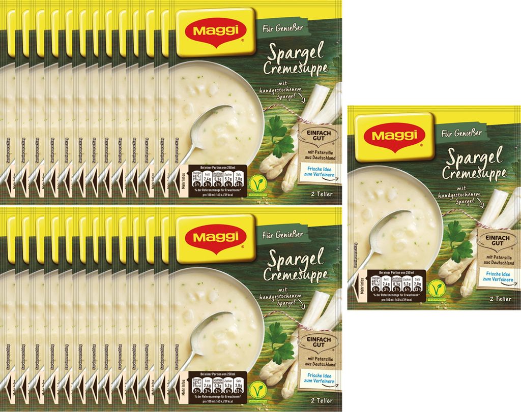 Maggi for Connoisseurs Asparagus Cream Soup with Parsley 51g 27-pack 1377g