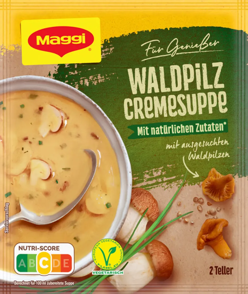 Maggi for Connoisseurs Wild Mushroom Cream Soup with natural ingredients 51g