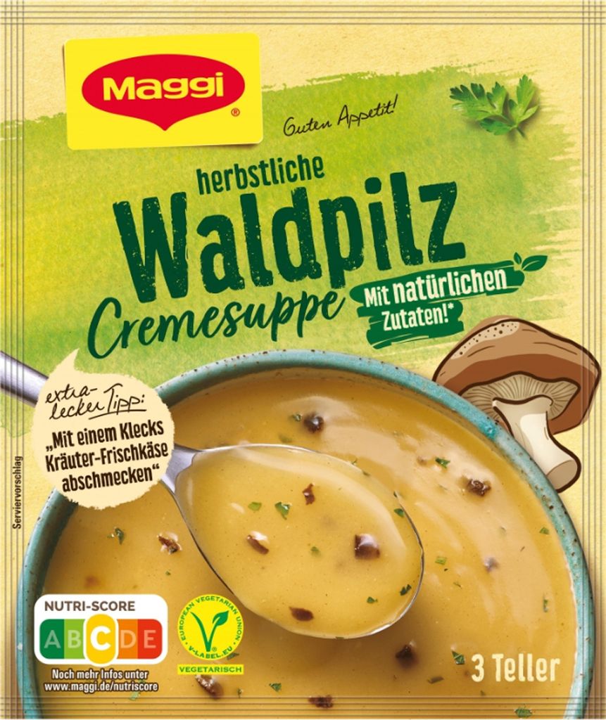 Maggi Good Appetite Wild Mushroom Cream Soup with natural ingredients 50g