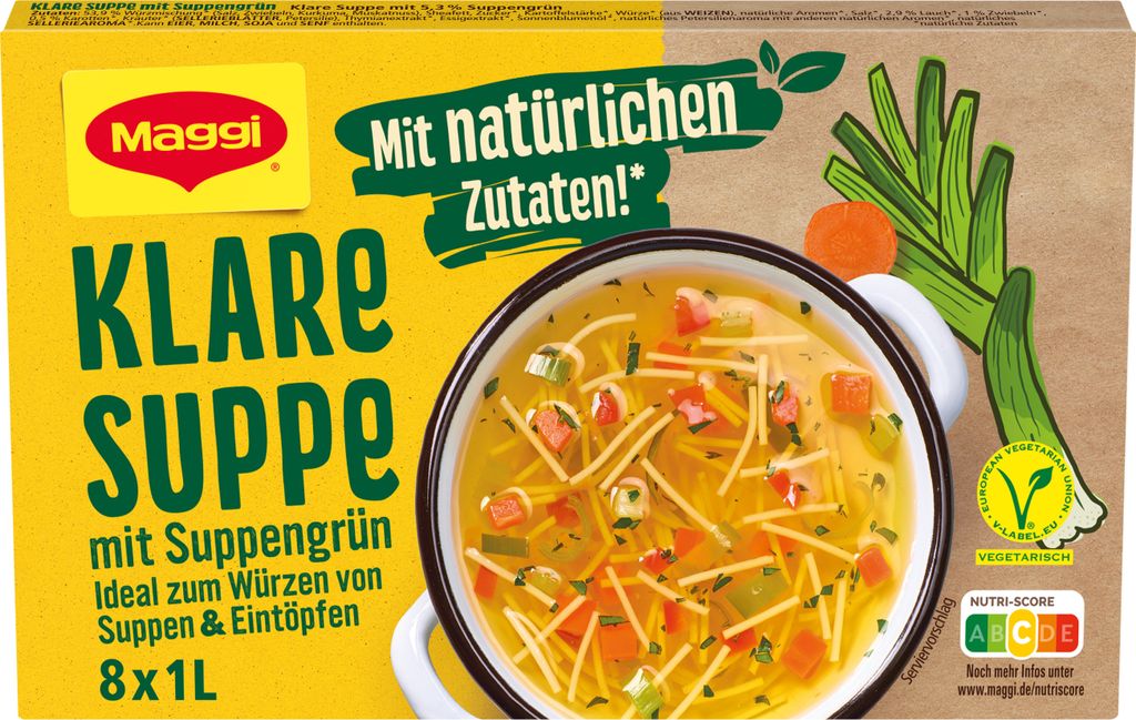 Maggi clear soup with soup vegetables 168g