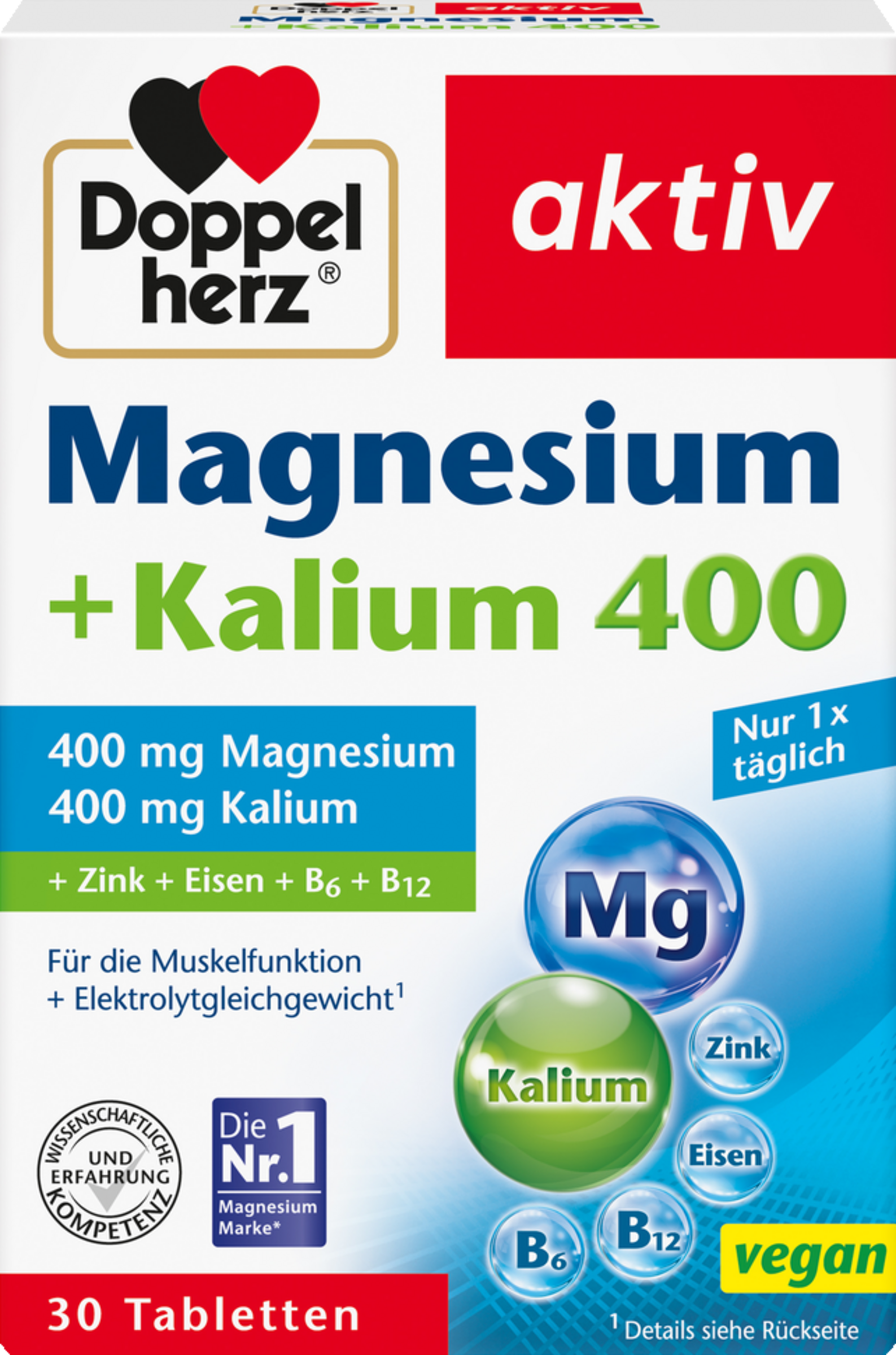 Doppelherz Magnesium 400 + Potassium tablets