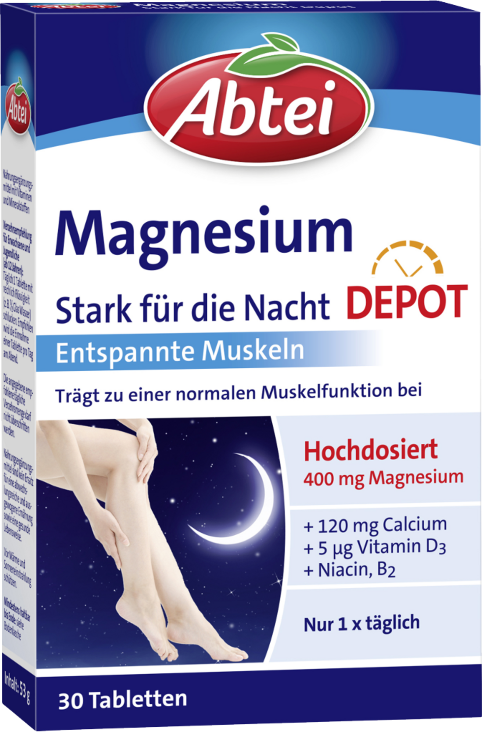 Abtei Magnesium 400 strong for the night tablets