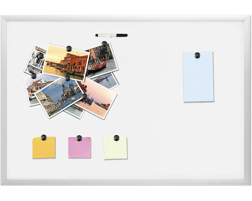 Magnetic whiteboard, white, 40x60 cm