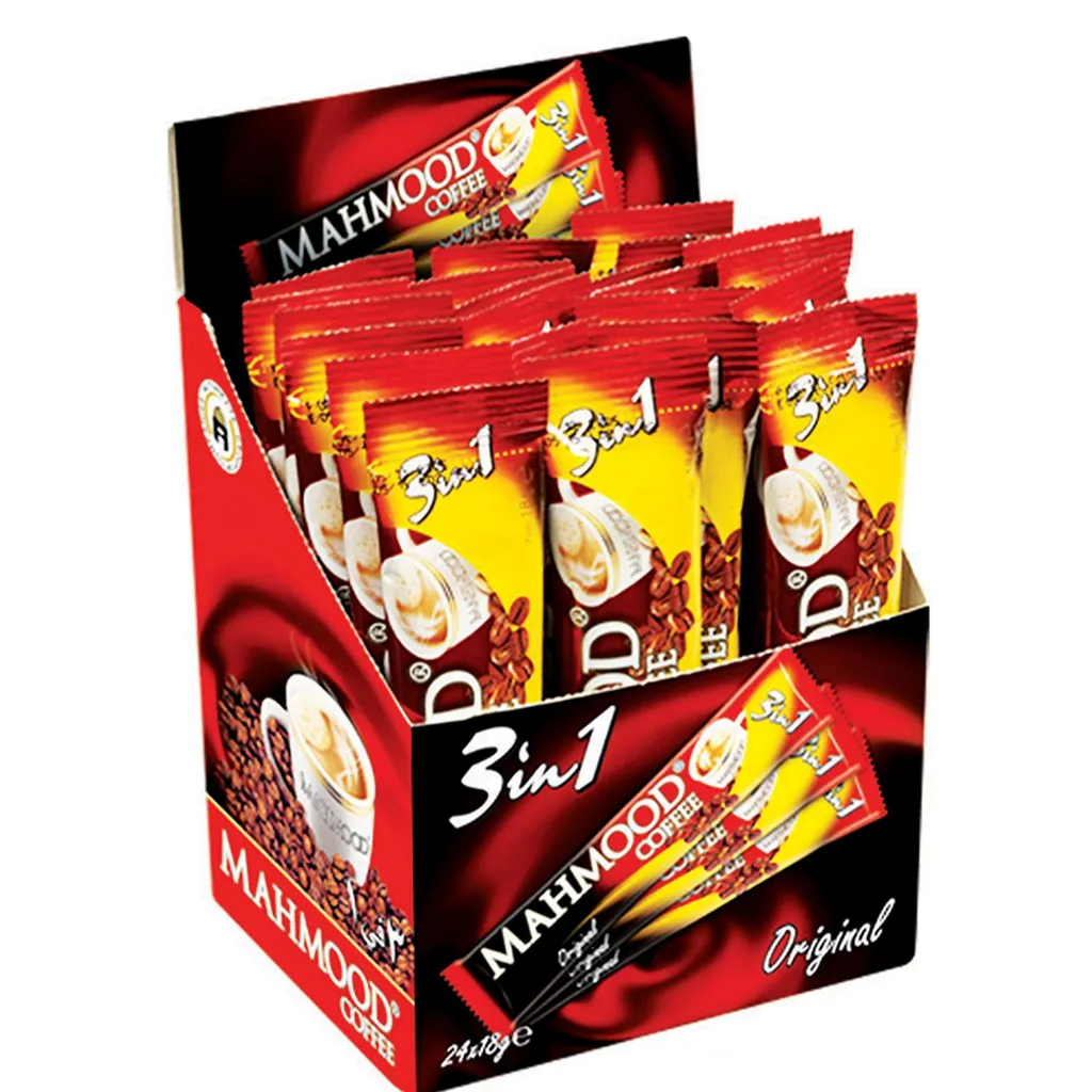 Mahmood Coffee 3 in 1 Instant Coffee Sticks 24 x 18g – Quick & Delicious