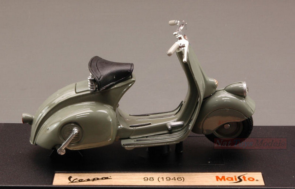 Maisto MI3132G Vespa 98 1946 Mouse Grey 1: 18 Model Lino Die Cast Model