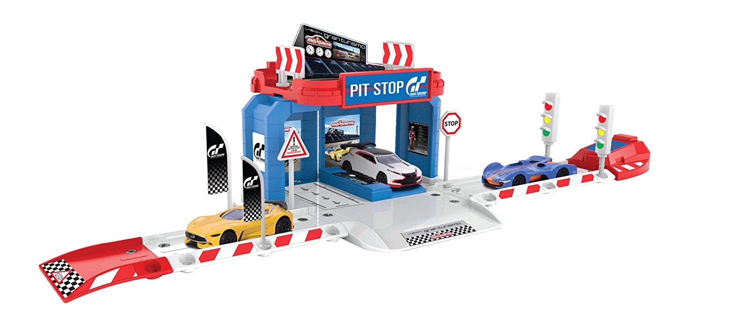 Majorette 212050002 Vision Gran Turismo Pit Stop 1 Car,/Accessories