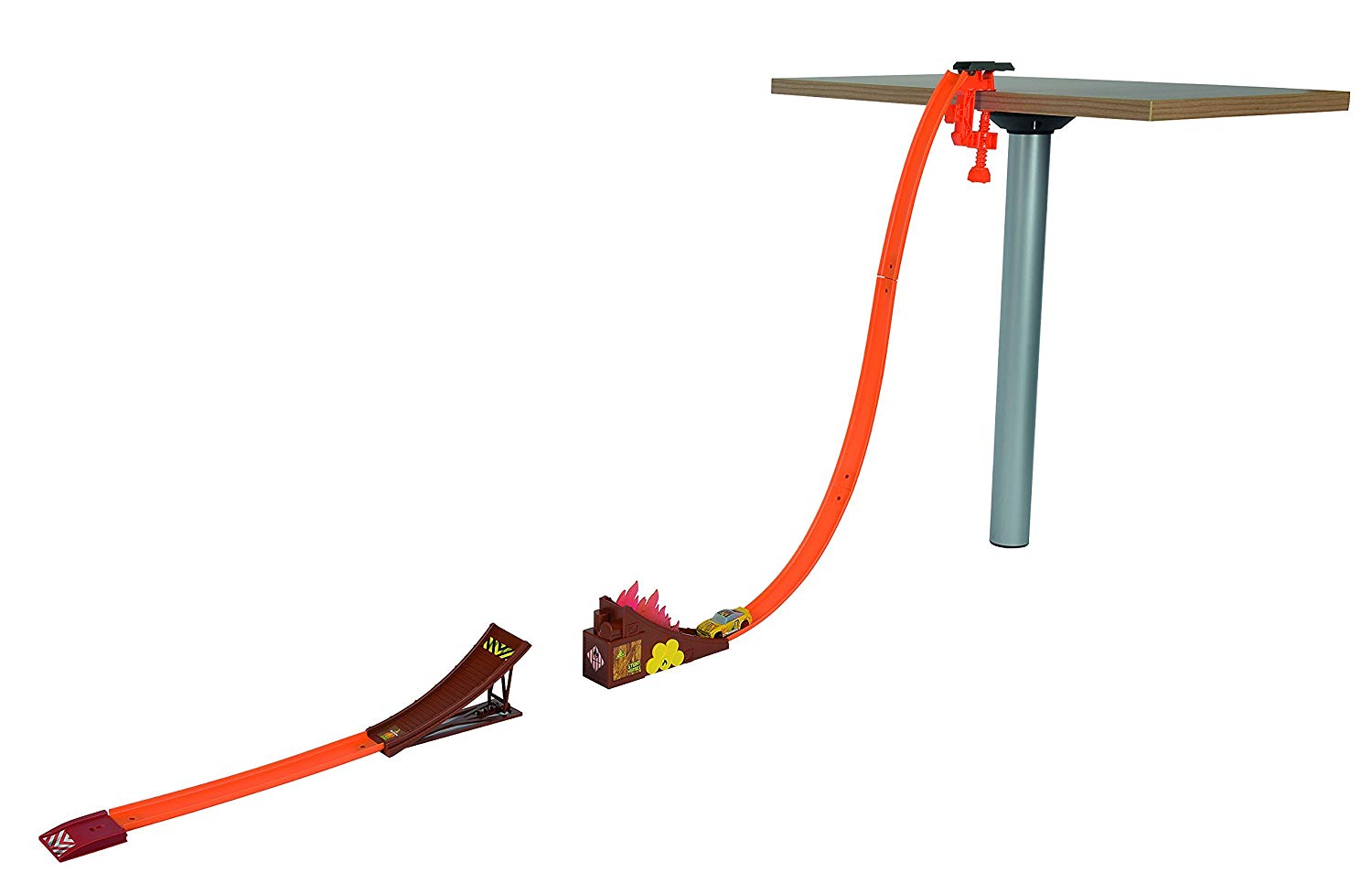 Majorette 212058013 Ski Jump Stunt Heroes Fire Flight With Landscape Erampe