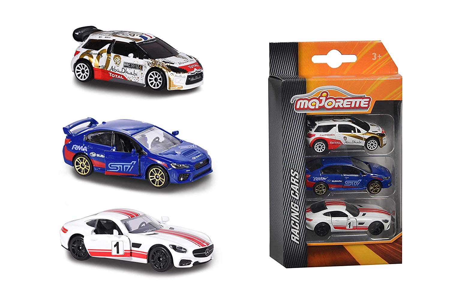 Majorette 212084020Q01 Racing Cars Set, 3 Pieces