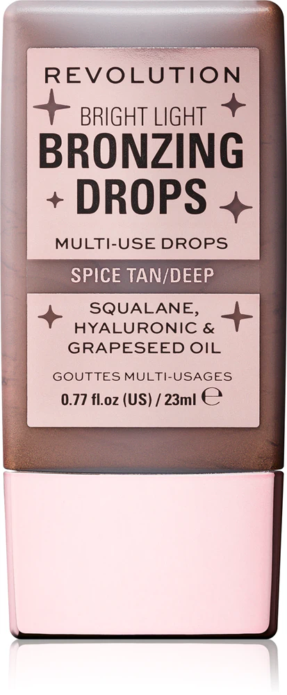 Makeup Revolution Bright Light Bronzing Drops liquid bronzer Farbton Deep Bronze Spice 23 ml