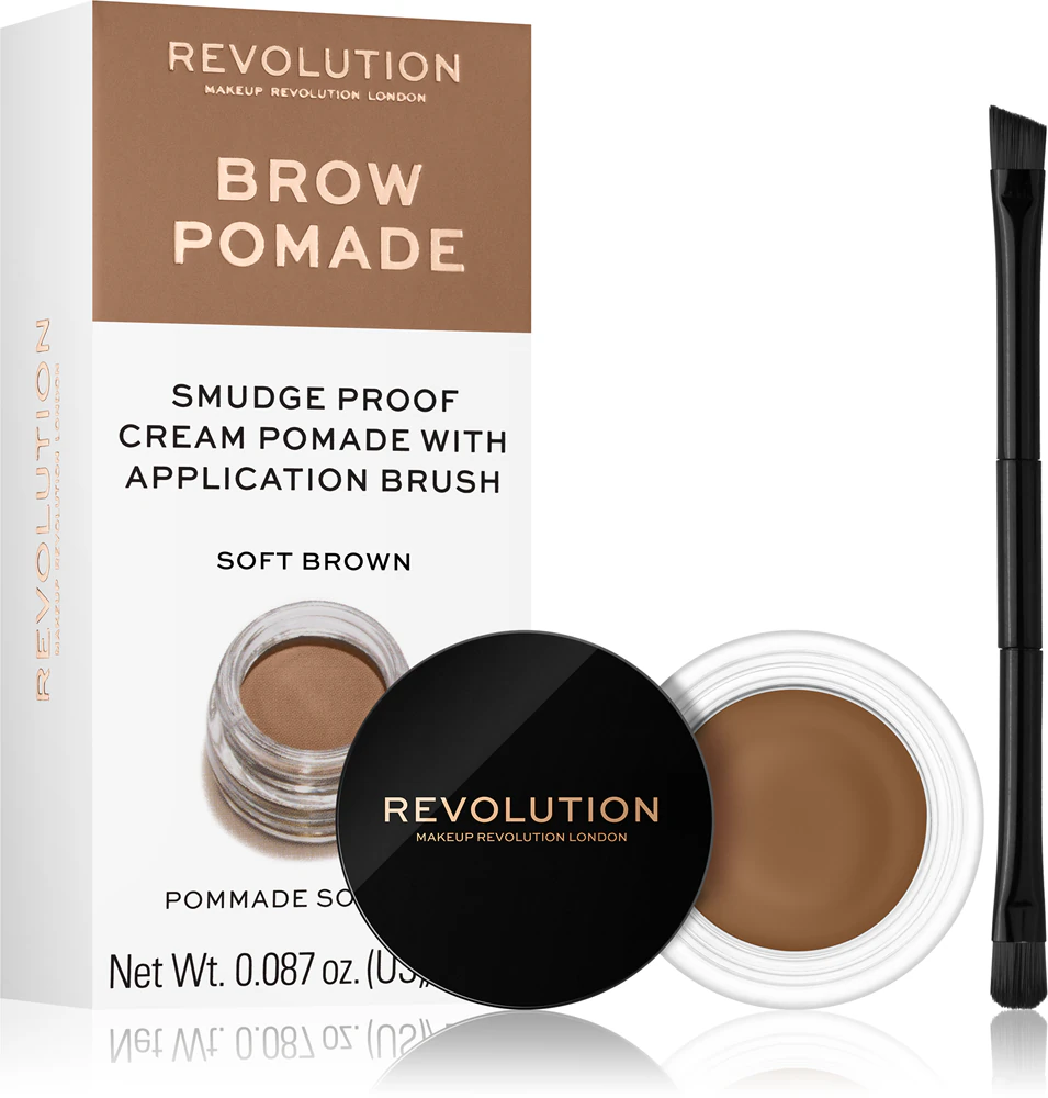 Makeup Revolution Brow Pomade Eyebrow pomade Farbton Soft Brown 2.5 g