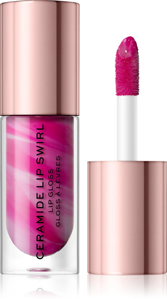 Makeup Revolution Ceramide Swirl Hydrating Lip Gloss Farbton Berry Pink 4,5 ml