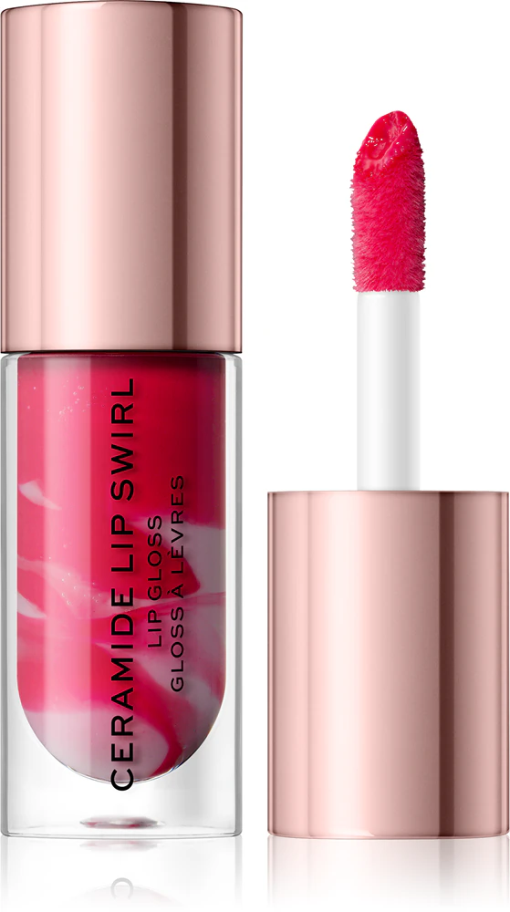 Makeup Revolution Ceramide Swirl Hydrating Lip Gloss Farbton Bitten Red 4,5 ml
