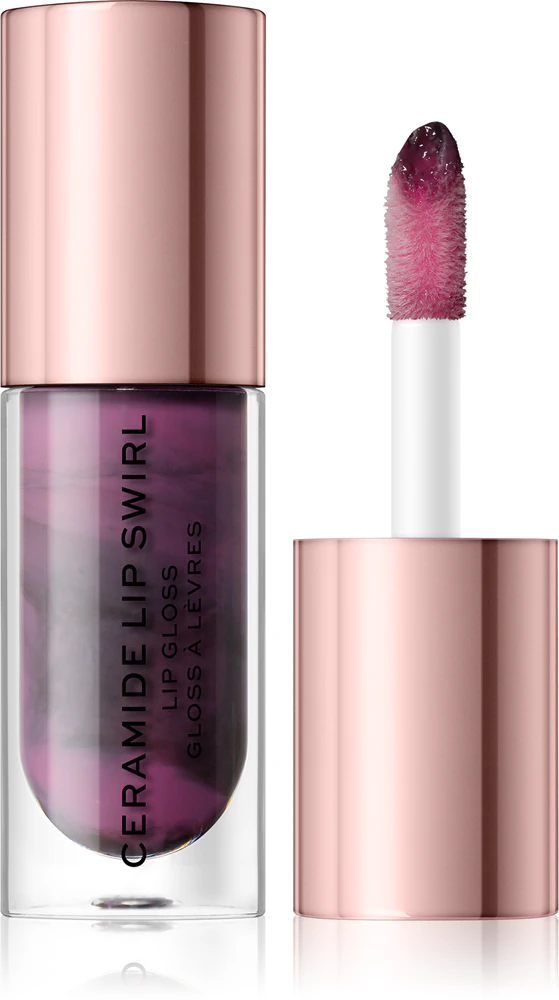 Makeup Revolution Ceramide Swirl Hydrating Lip Gloss Farbton Cherry Mauve 4,5 ml