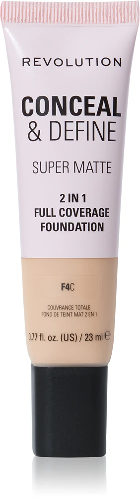 Makeup Revolution Conceal & Define mattifying makeup Farbton F4C 23 ml