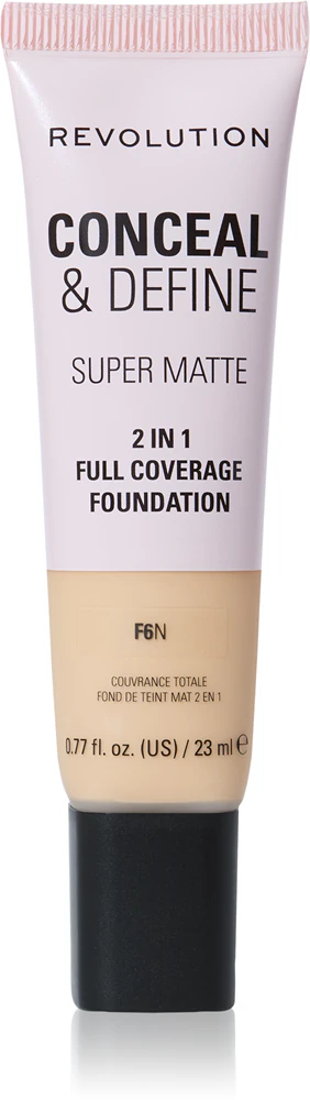 Makeup Revolution Conceal & Define mattifying makeup Farbton F6N 23 ml