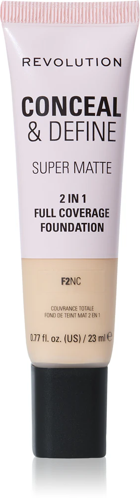 Makeup Revolution Conceal & Define mattifying makeup Farbton F2NC 23 ml