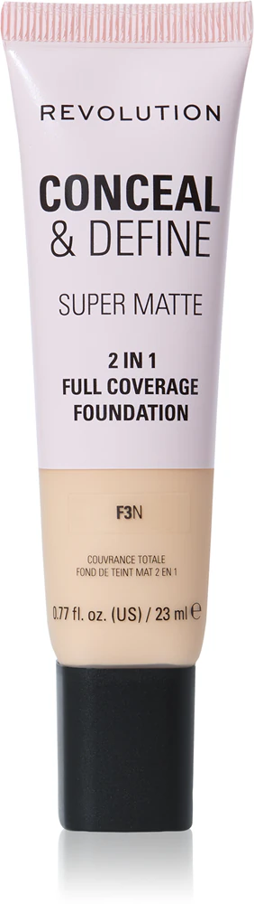 Makeup Revolution Conceal & Define mattifying makeup Farbton F3N 23 ml