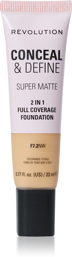 Makeup Revolution Conceal & Define mattifying makeup Farbton F7.2NW 23 ml