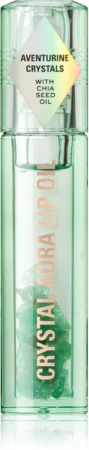 Makeup Revolution Crystal Aura lip oil to nourish and moisturize Farbton Aventurine Cucumber 2,5 ml