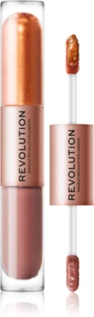 Makeup Revolution Double Up Liquid Eyeshadow 2 in 1 Farbton Luminous Bronze 2x2,2 ml