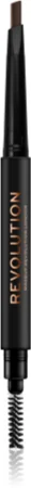 Makeup Revolution Duo Brow Definer precision eyebrow pencil Farbton Medium Brown 0,25 g