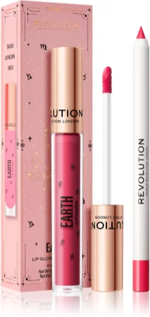 Makeup Revolution Fantasy Gift Set Earth (for lips) shade pink, orange, coral