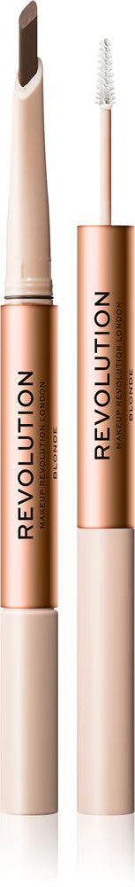 Makeup Revolution Fluffy Brow Filter Duo Double-ended eyebrow pencil for fixation and shape Farbton Blonde 0.12 g