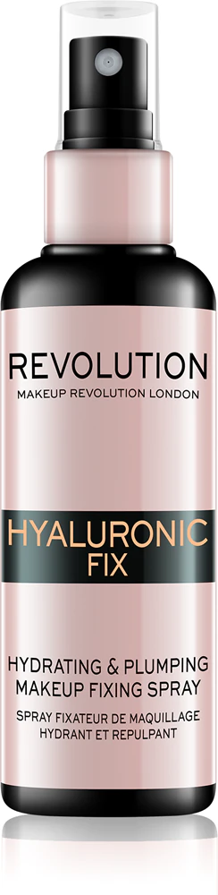 Makeup Revolution Hyaluronic Fix Hydrating & Plumping Make-up fixing spray with moisturizing effect