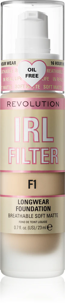 Makeup Revolution IRL Filter long-lasting mattifying make-up Farbton F1 23 ml