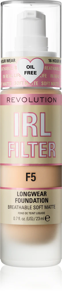 Makeup Revolution IRL Filter long-lasting mattifying make-up Farbton F5 23 ml