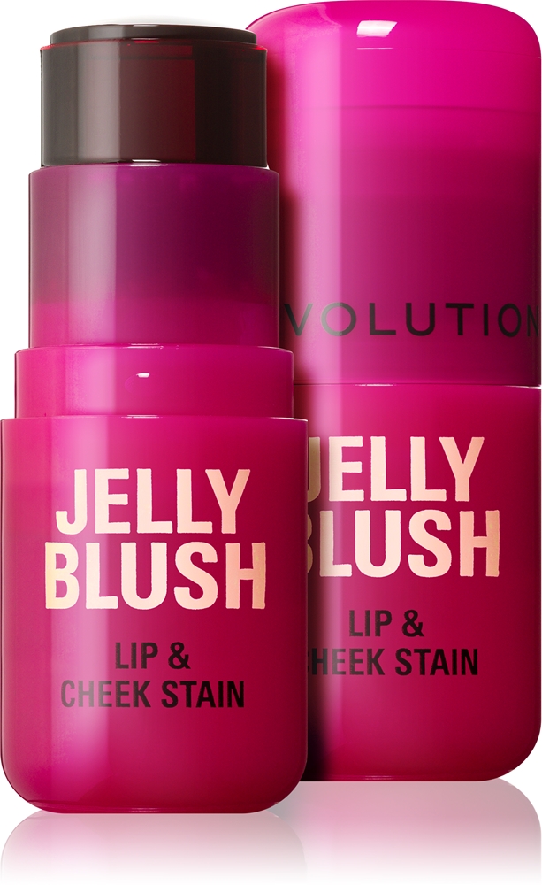 Makeup Revolution Jelly Blush On-the-go blush stick for lips and cheeks Farbton Cherry Red 5,5 g