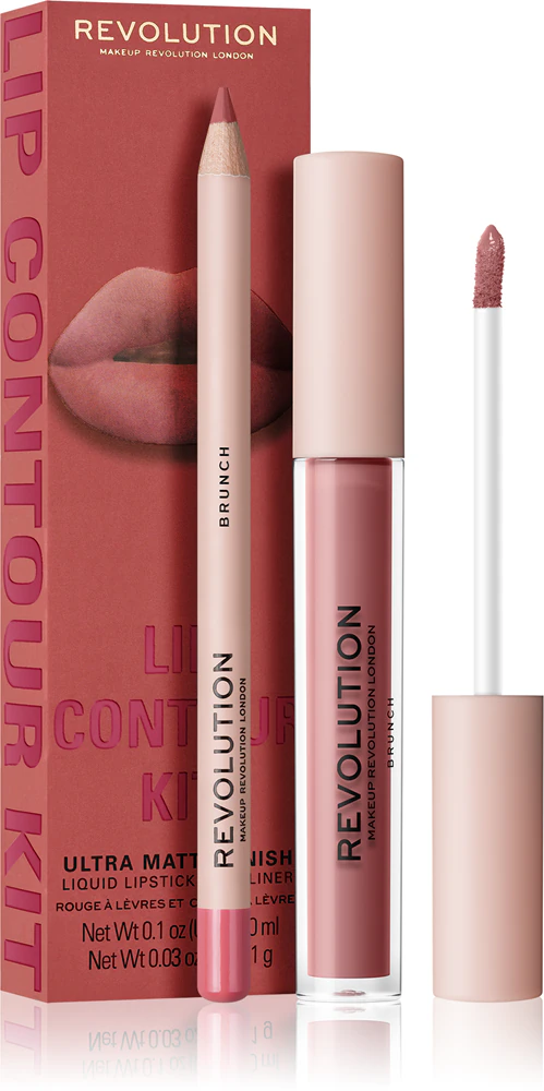 Makeup Revolution Lip Contour Kit Lip Set Farbton Brunch
