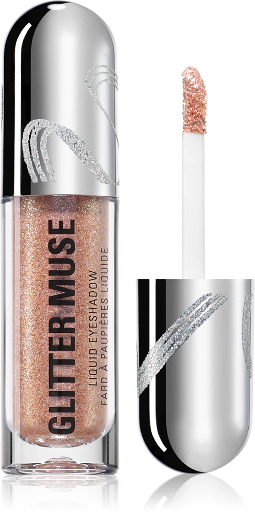 Makeup Revolution Metallic Muse Glitter Muse liquid eyeshadow with glitter Farbton Gold 3,5 ml
