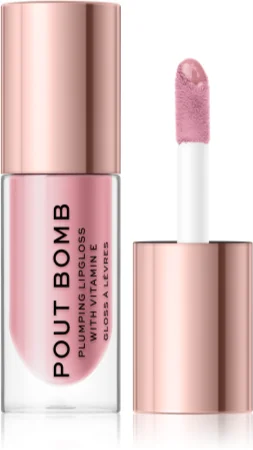Makeup Revolution Pout Bomb lip gloss for more volume with high shine Farbton Sweetie 4.6 ml