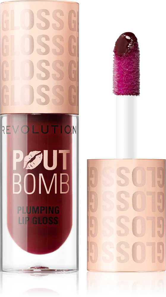 Makeup Revolution Pout Bomb Lipgloss with Magnifying Effect Farbton Jelly Berry Mauve 4,6 ml